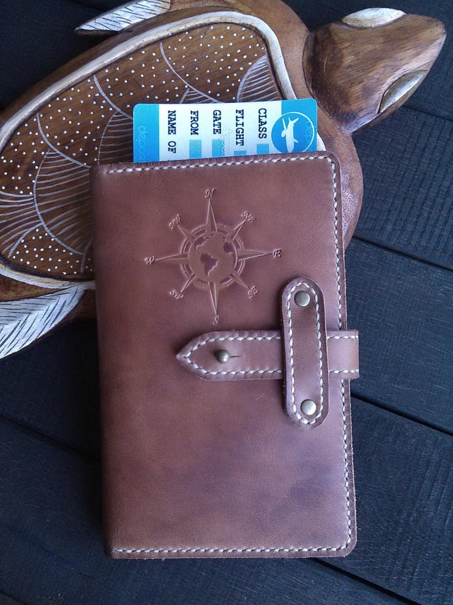 Wedding - Passport holder Passport cover Travel wallet Leather passport Personalized