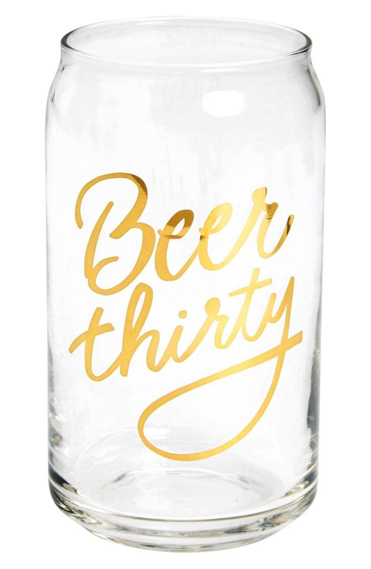 Hochzeit - 'Beer Thirty' Glass