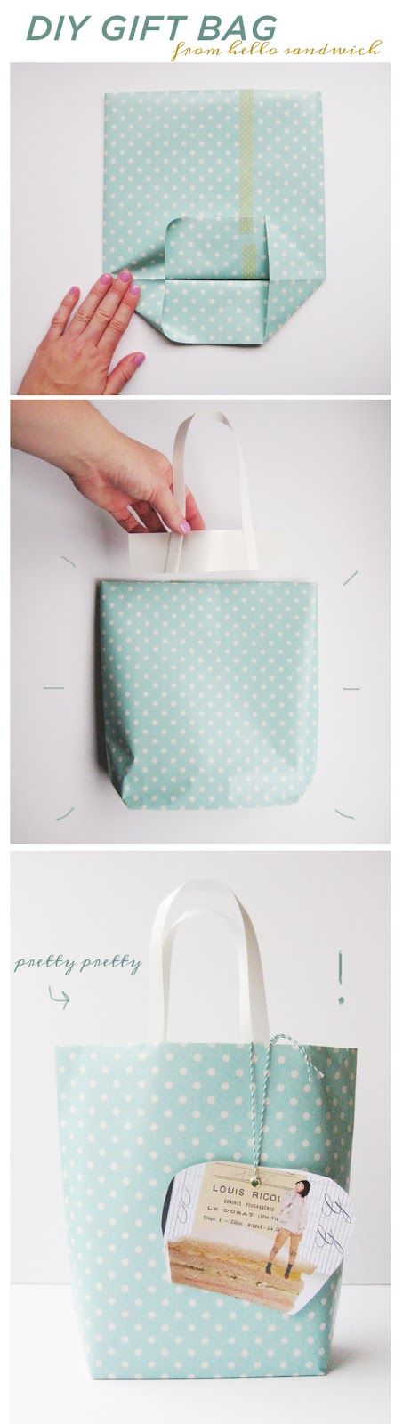 زفاف - Paper Gift Bag Tutorial