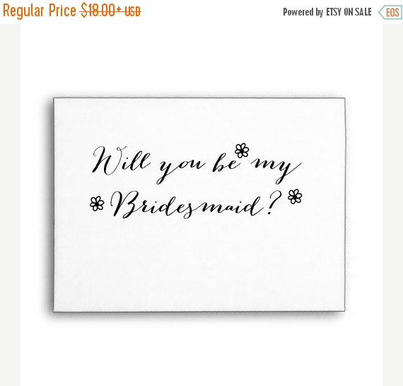 Wedding - SUMMER SALE Will you Be My Bridesmaid Stamp, Bridesmaid Stamp, Wedding Invitation Stamp, Calligraphy Stamp, Wood Handle or Self Inking