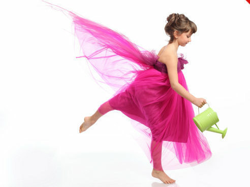 Mariage - Hot Pink kid Dress, Junior Dress, Girl Gown, Tutu Dress ,Kid Gown, Tulle Girl Dress, Toddler Dress, Fairy Girl Dress