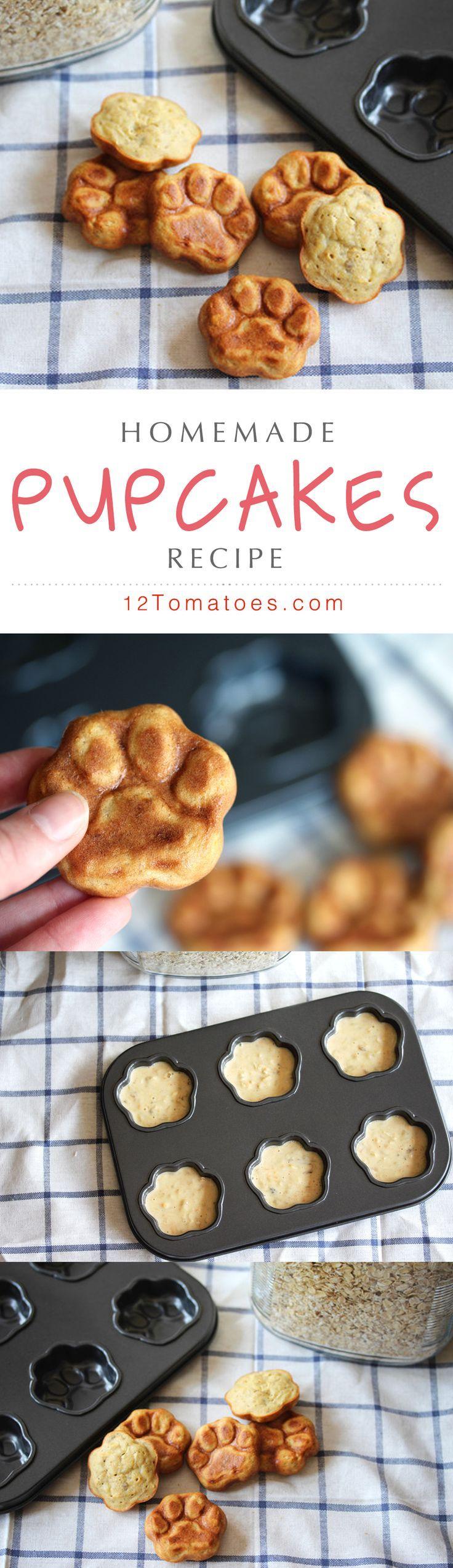Hochzeit - Give Your Pups Some Lovin’ With These Tasty Homemade Pupcakes!