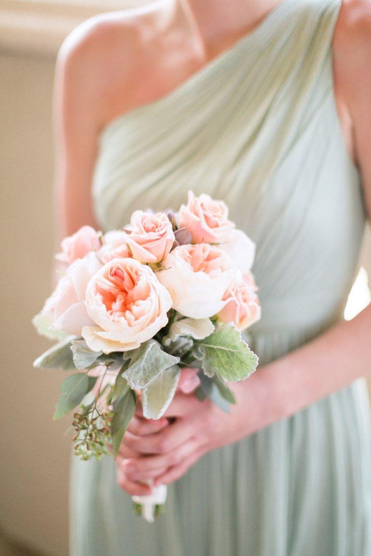 Hochzeit - A Romantic Mint And Peach Wedding