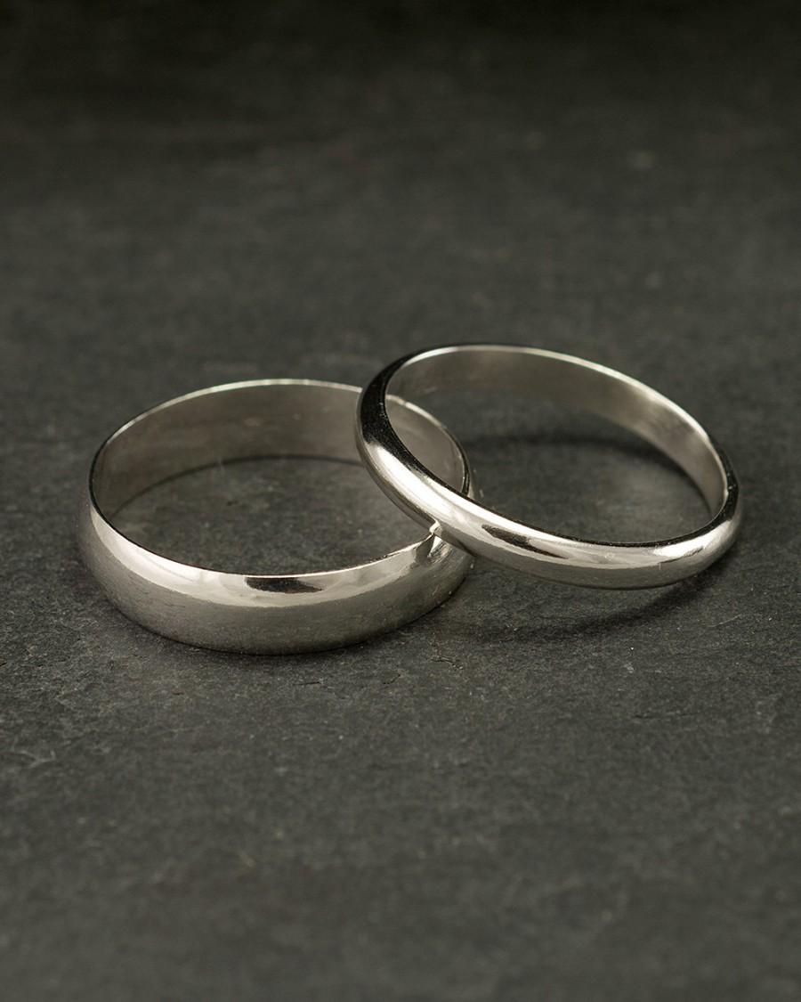 زفاف - Wedding Band Set, Wedding Rings, Silver Wedding Rings, Sterling Silver Wedding Bands, Wedding Ring Set, Silver Ring Band