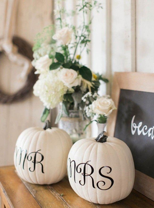 Свадьба - 14 Creative Ways To Use Pumpkins In Your Fall Wedding