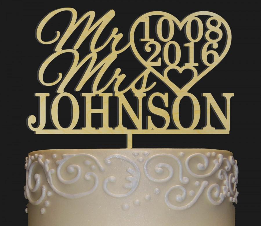 Hochzeit - Rustic Wedding Cake Topper - Personalized Monogram Cake Topper - Mr  Mrs Cake Topper - Keepsake Wedding Cake Topper