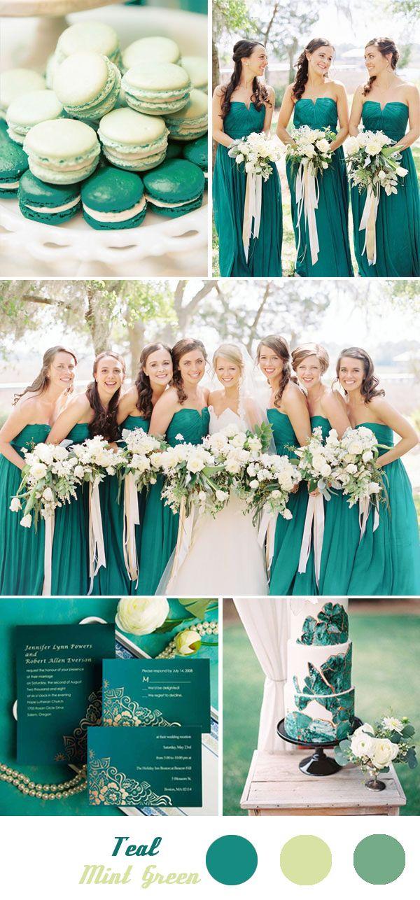 Свадьба - Five Fantastic Spring And Summer Wedding Color Palette Ideas With Green