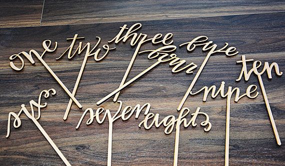 Hochzeit - Wedding Table Number, Wooden Table Numbers, Rustic Wedding Table Numbers, Unfinished Wood Numbers, Diy Wedding Table Decoration