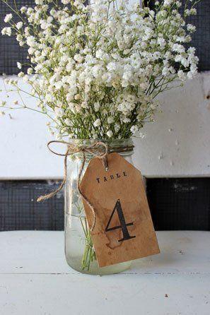 Mariage - Trending Wedding Table Number Ideas