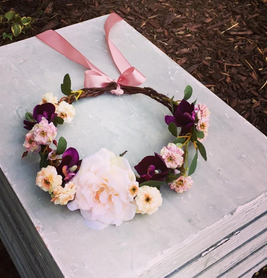 Hochzeit - Custom Flower Crown