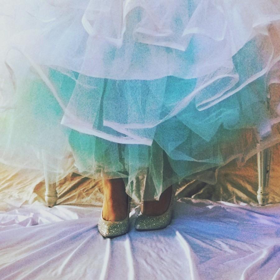 Mariage - Mint Green Crinoline -- Hand Dyed Bridal Crinoline  --  Pink, Green, Yellow, Purple, Blue MORE COLORS AVAILABLE