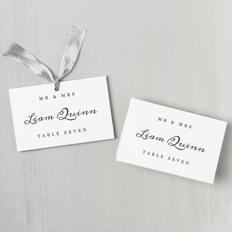 Wedding - Printable Place Card Template 