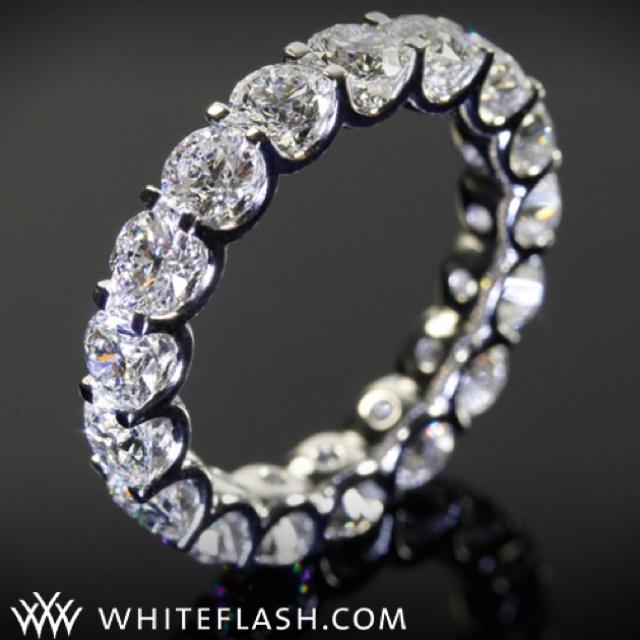 Wedding - Custom Full Eternity Diamond Wedding Ring 