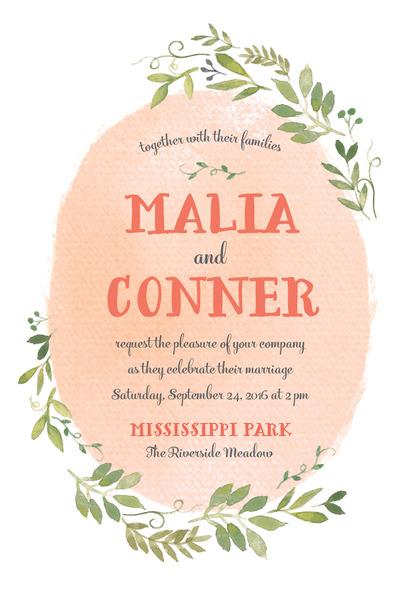 Mariage - Watercolor Spring wedding invitations