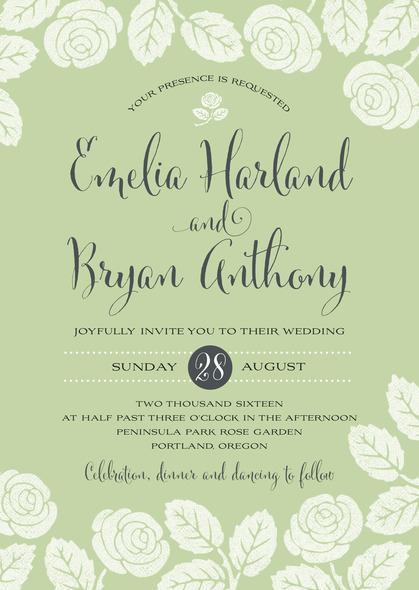 Wedding - Floral Bliss wedding invitations