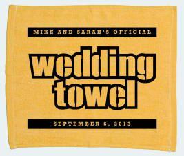 Hochzeit - Sports Themed Weddings - Personalized Wedding Terrible Towels
