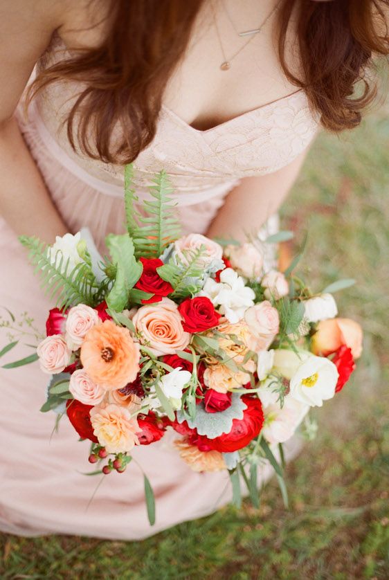 Wedding - Blush And Poppy Wedding Inspiration