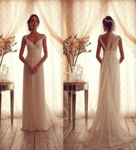 Hochzeit - New White/Ivory Bridal Gown Wedding Dress Custom Size 2 4 6 8 10 12 14 16 18++++