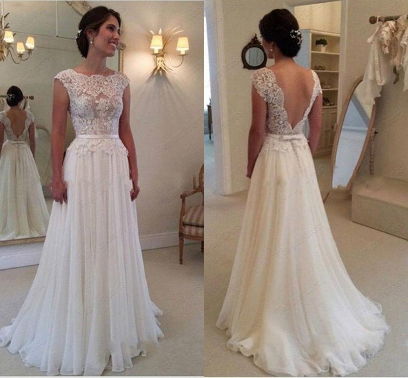 Hochzeit - New White ivory Wedding dress Bridal Gown Custom Size 2-4-6-8-10-12-14-16+