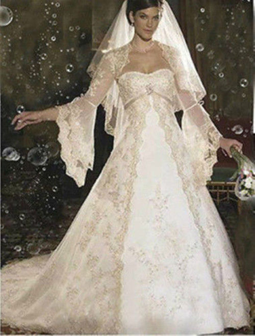 Hochzeit - New white/ivory wedding dress custom size colour