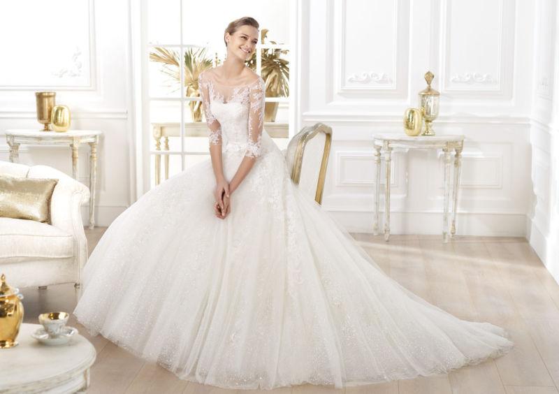 Mariage - New Lace white ivory wedding dress Bridal Gown custom size 4-6-8-10-12-14-16-18+