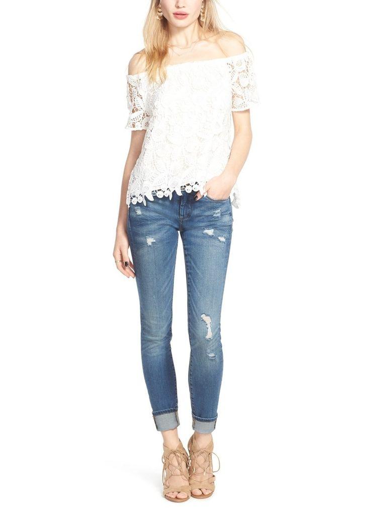 Mariage - Wayf Lace Off the Shoulder Top 