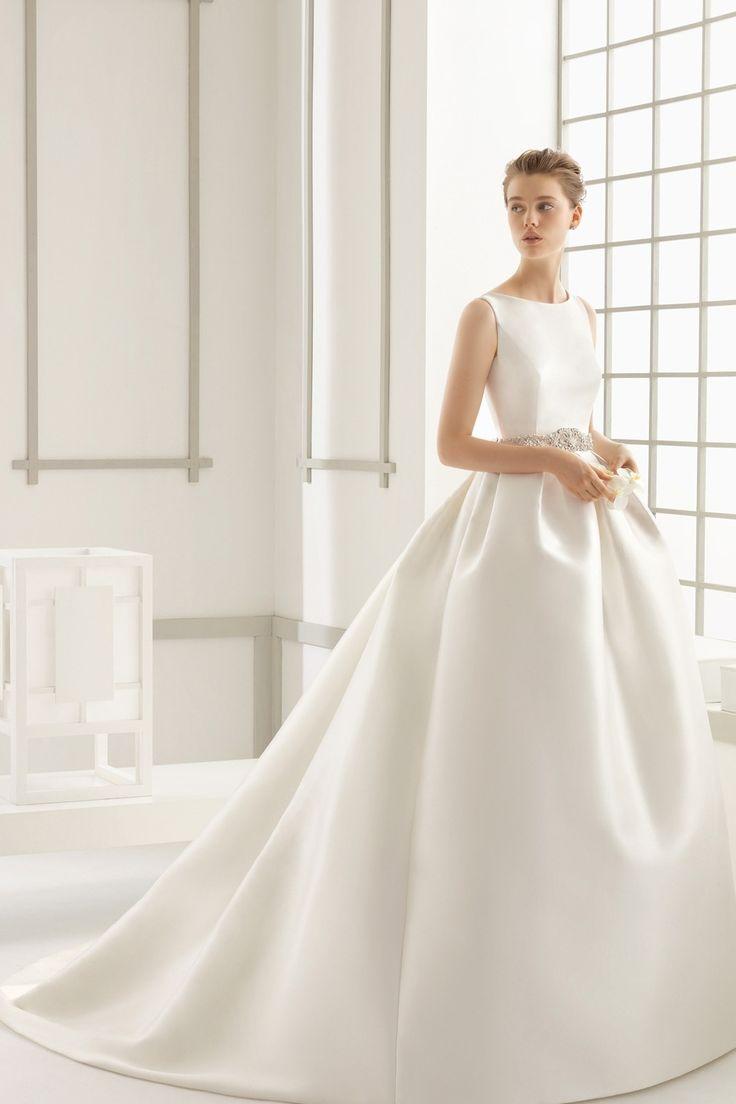 Hochzeit - Rosa Clara 'Delfos' Beaded Back Ballgown Dress (In Stores Only) 