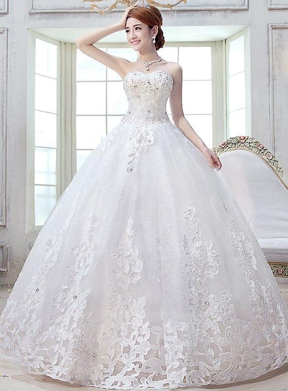 Mariage - Luxury Beaded Ball Gown Wedding Dress
