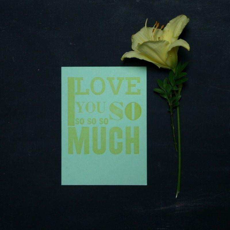 Свадьба - Red Bird Ink: Letterpress Love you so so so much! Notecard