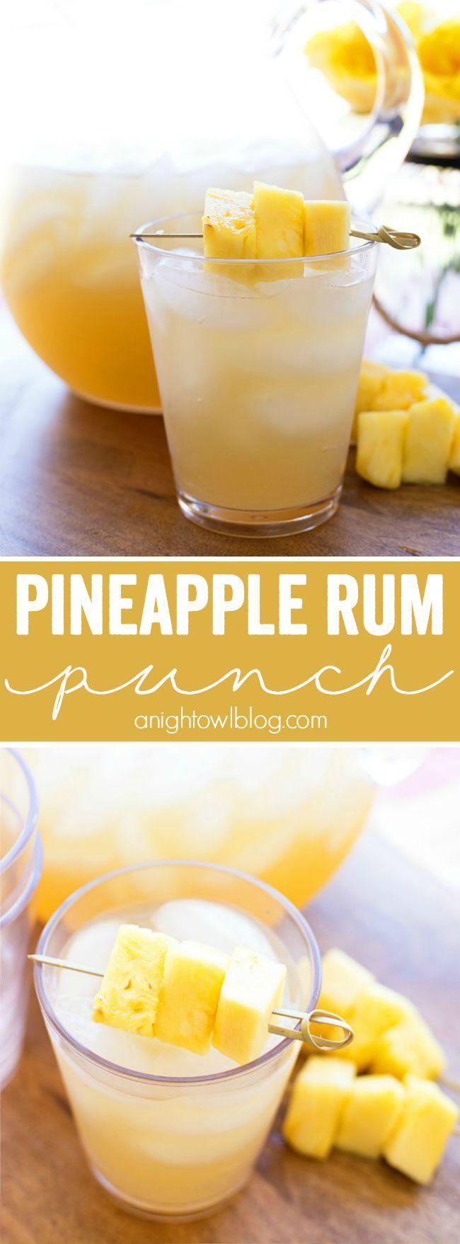 Hochzeit - Pineapple Rum Punch