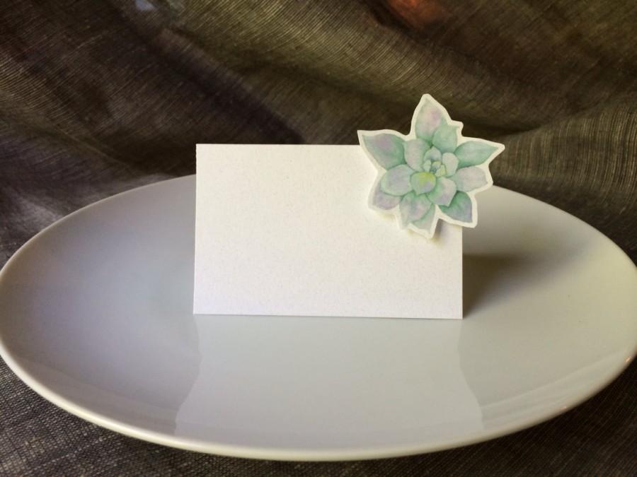 Hochzeit - succulent Place Cards Escort Cards - Use for wedding Events dinner parties
