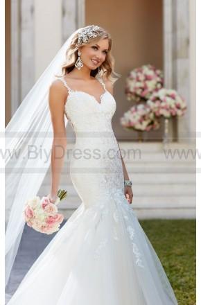 زفاف - Stella York Fit And Flare Wedding Dress With Illusion Back Style 6314