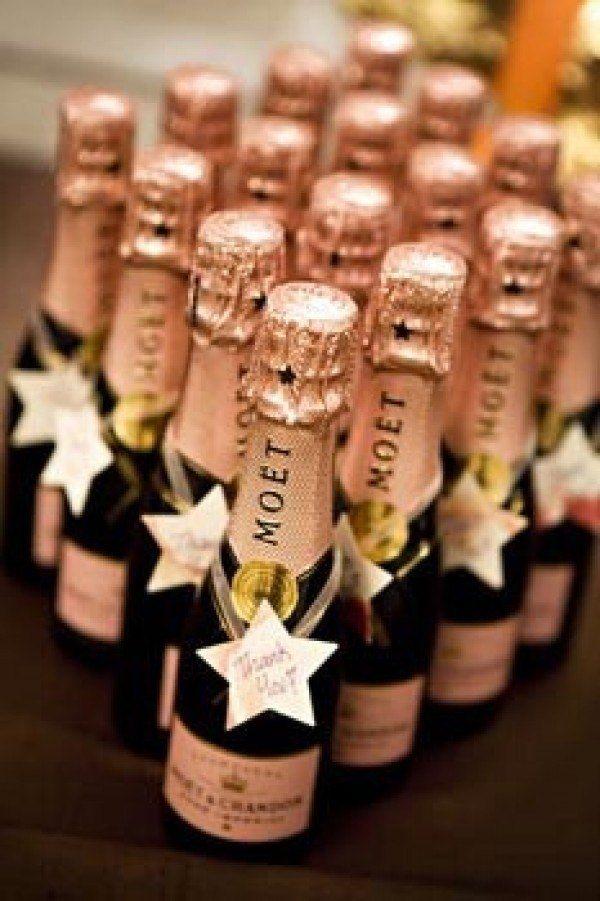 زفاف - Rose Gold- Champagne- Mini- Favors 