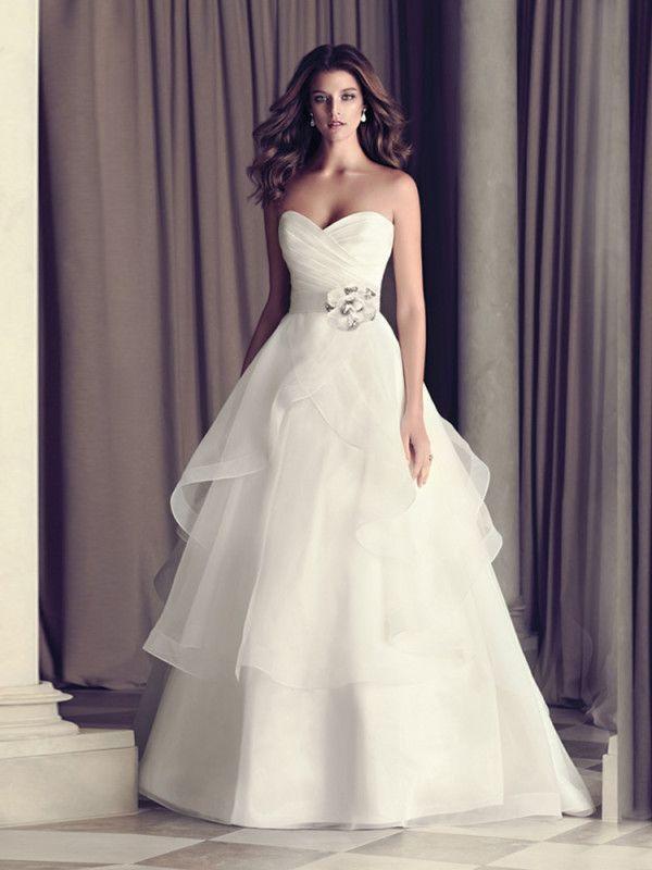 Свадьба - Off Shoulder Sweetheart Long Taffeta Bridal Dress