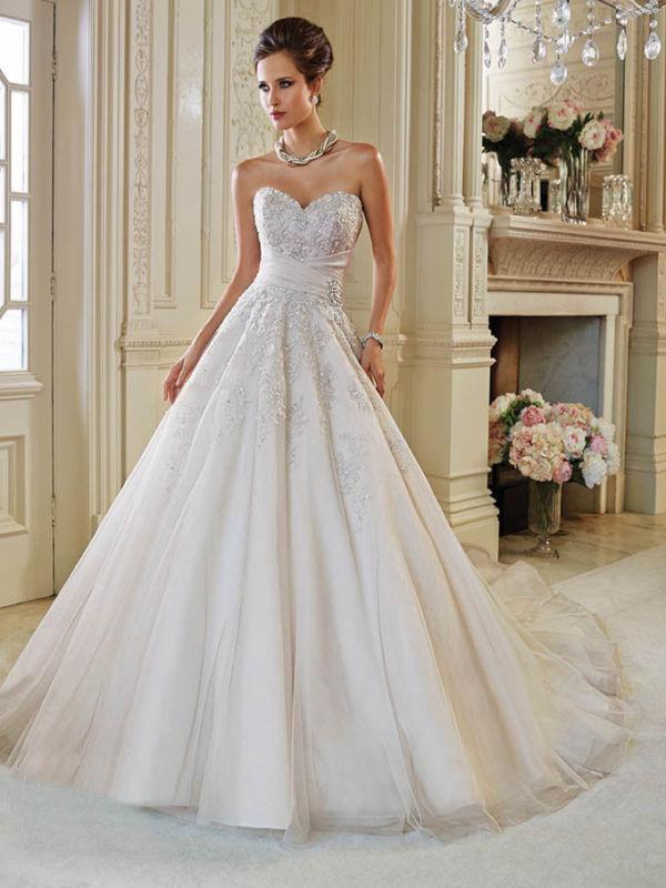 Hochzeit - White/Ivory Lace Mermaid Wedding Dress bridal Gown Custom Size 6 8 10 12 14 16++