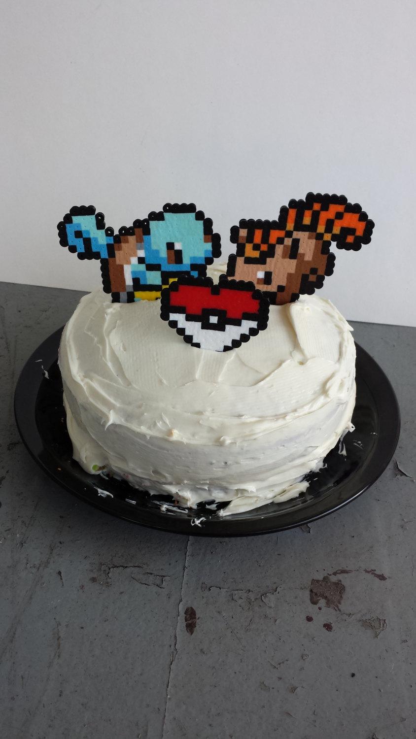 Свадьба - Cake Topper Set - Custom Pokemon Toppers