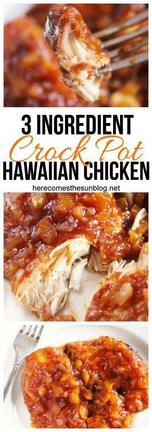 Свадьба - 3 Ingredient Crock Pot Hawaiian Chicken