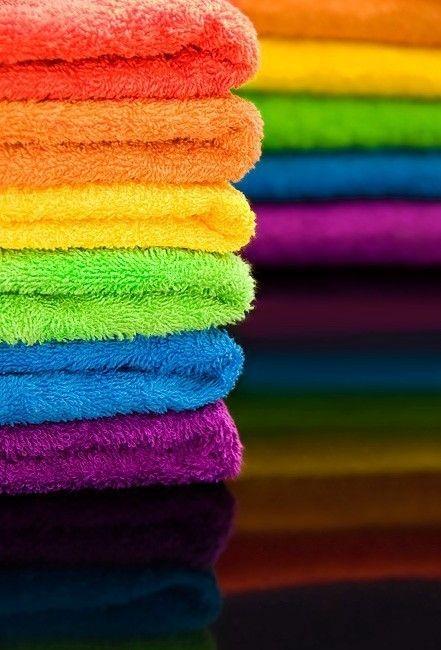 Hochzeit - Rainbow Towels