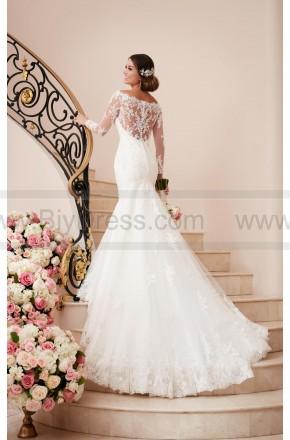 Mariage - Stella York Long Sleeved Wedding Dress With Illusion Back Style 6353
