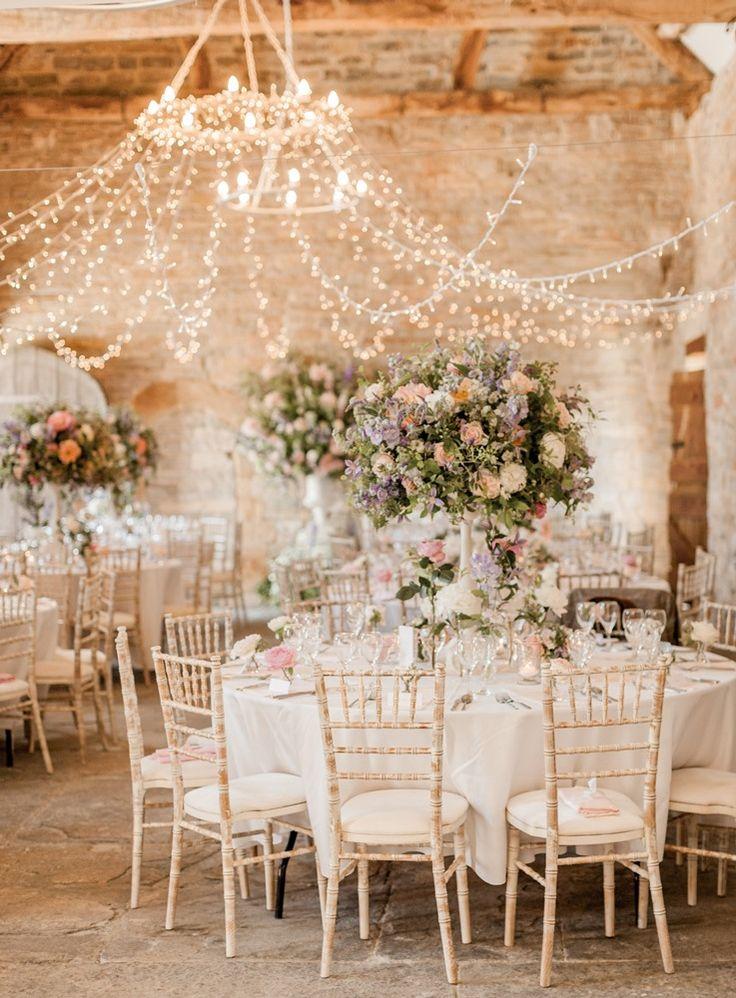 Mariage - Almonry Barn Romantic Wedding With Pink Colour Scheme Blush Flowers & Images By Naomi Kenton