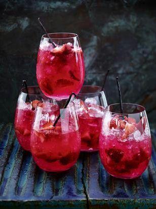 Wedding - Erdbeer-Vanille-Bowle Mit Limette Und Gin Rezept