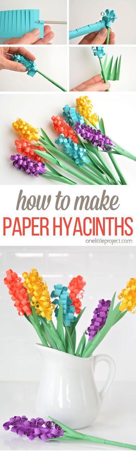 Hochzeit - How To Make Paper Hyacinth Flowers