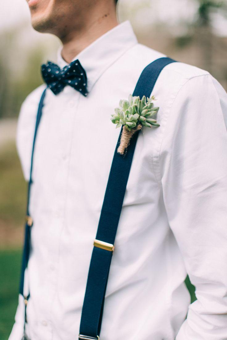 Hochzeit - Dapper And Dandy: Groom Suspender Style