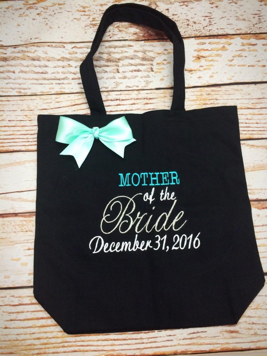 Свадьба - Mother of the Bride Tote with Date- Wedding Tote bag- Wedding tote- Wedding Announcement- Personalized tote- Bridal Party Tote Bag- wedding