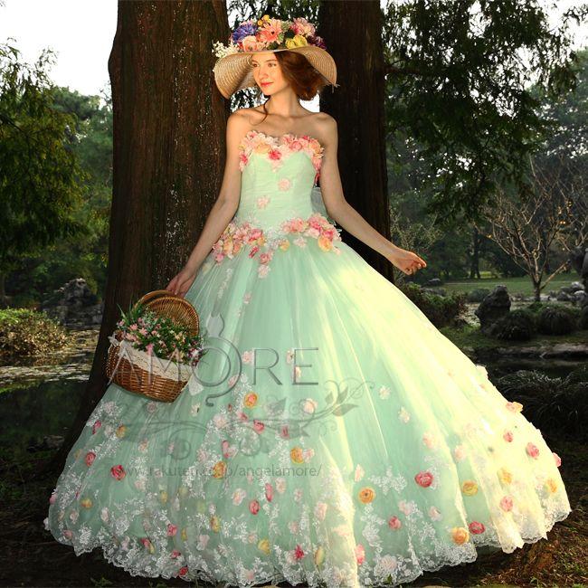 Wedding - ウェディングドレス＿ウエディングドレス＿カラードレス＿花ドレス（c116）｜ROOM