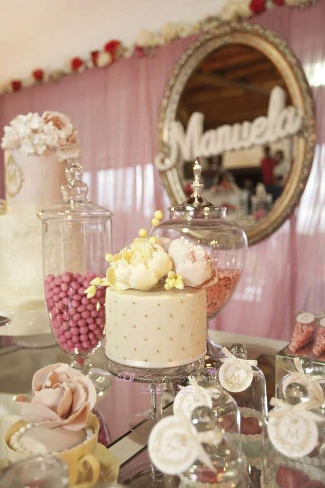 Hochzeit - Gold And Pink Birthday Party Ideas