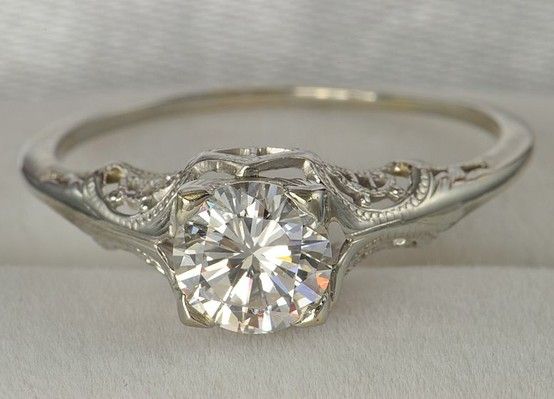 زفاف - Vintage-silver-ring - Once Wed