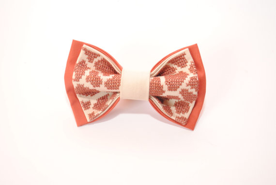 Mariage - Embroidered kids' bow tie Brown beige animal bow tie Giraffe pattern Party's bow tie Zoo accessories Women bowties Kawaii ties Baby prop