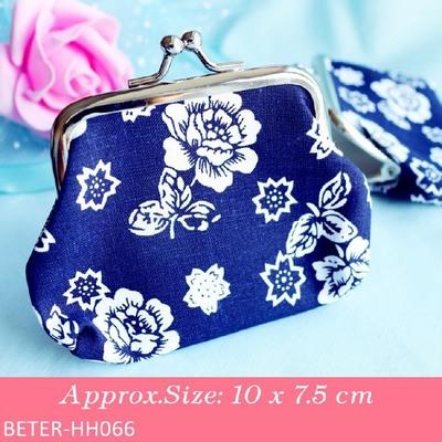 Свадьба - Beter Gifts® Cherry Blossom White And Cobalt Blue Coin Purse