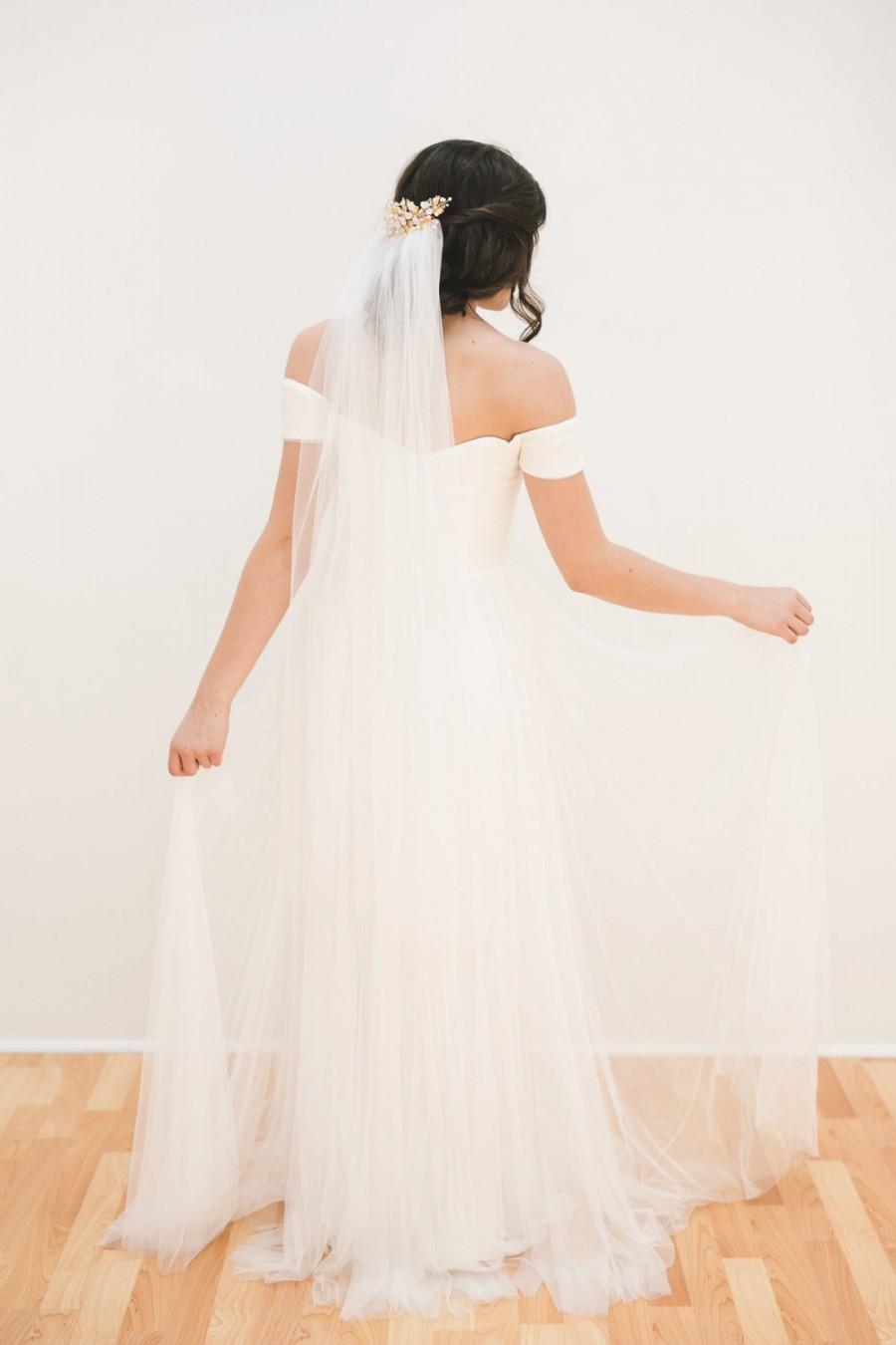 Mariage - English net wedding veil - ISABELLE 